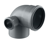 Отвод комбинированный 90° Ostendorf HT 110/50 мм с выходом слева 904024