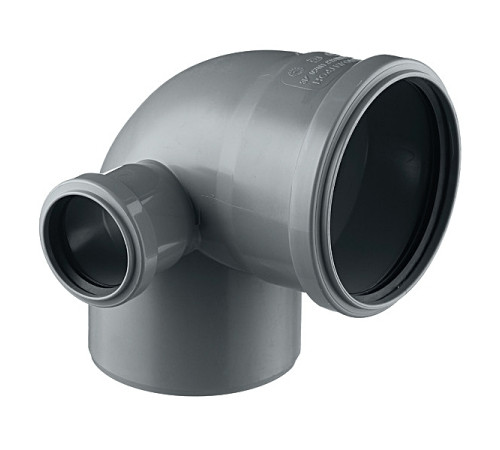 Отвод комбинированный 90° Ostendorf HT 110/50 мм с выходом слева 904024