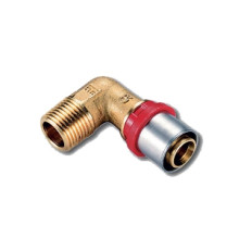 Уголок пресс с наружной резьбой Tiemme 20x2.0-3/4 1650044