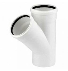Тройник ELITE МК МПП 110/110х45° белый 36524