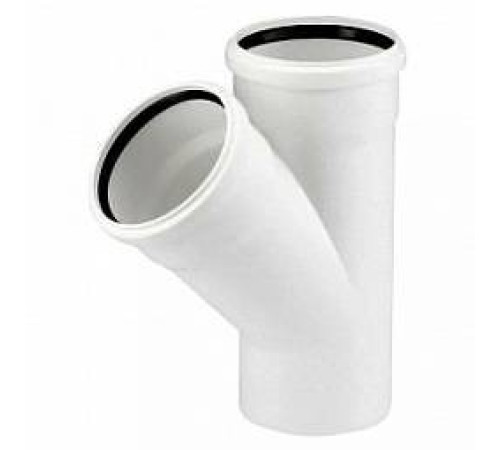 Тройник ELITE МК МПП 110/110х45° белый 36524
