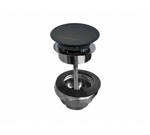 Донный клапан для раковины Scarabeo 1 1/4 хром/Lava 10010CCR37