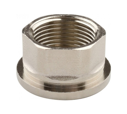 Муфта разъемная латунная никелированная Tiemme 1/2 ВР х 1/2 ВР с плоской прокладкой 1500374