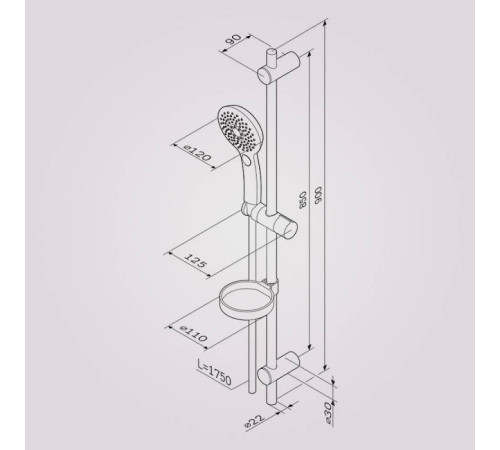 Душевой комплект AM.PM Spirit V2.0 F0150A000