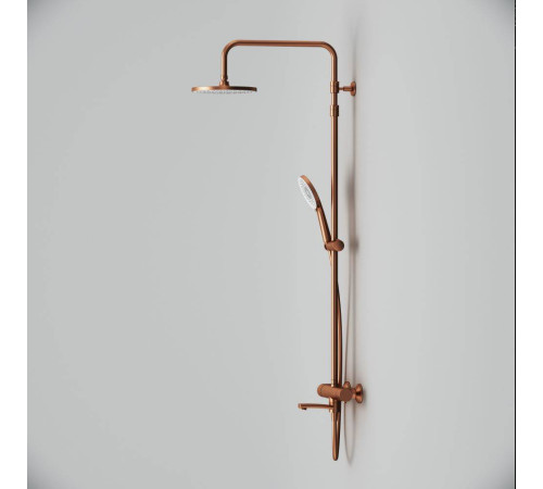 Душевая система AM.PM X-Joy с термостатом розовое золото F0785A544