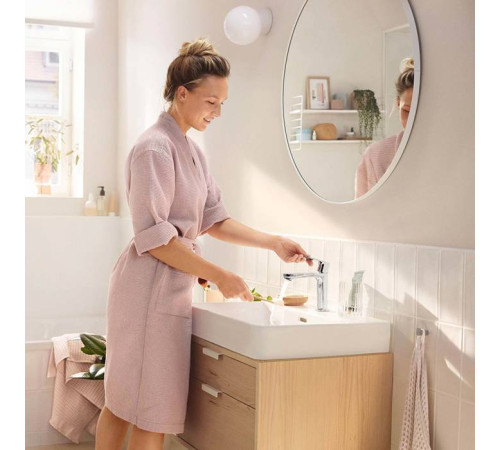 Смеситель для раковины Hansgrohe Rebris S 110 с донным клапаном хром 72517000