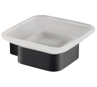 Мыльница настенная Timo Selene 103х103 мм черный 14022/03