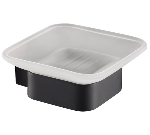 Мыльница настенная Timo Selene 103х103 мм черный 14022/03