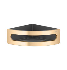 Полочка для душа угловая Keuco Elegance подвесная brushed brass/anthracite 11657250001