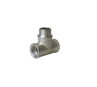 Тройник равнопроходной Metalit TIN PLATED ВНВ 1 латунь луженый EBF0810T