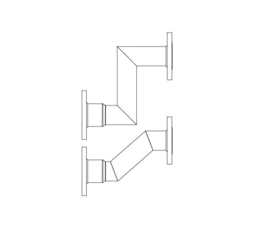 Трубы подачи и возврата в разделитель Vaillant 28 м3/ч DN80 7106876