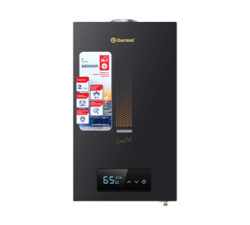 Водонагреватель газовый проточный Thermex S 20 MD Art Black 10 л/мин 7696