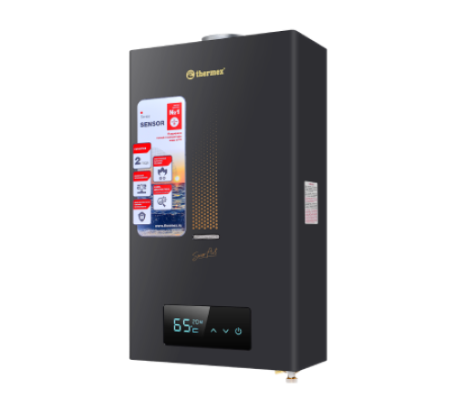 Водонагреватель газовый проточный Thermex S 20 MD Art Black 10 л/мин 7696