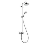 Душевая система для душа с термостатом hansgrohe Croma 220 1jet 27222000