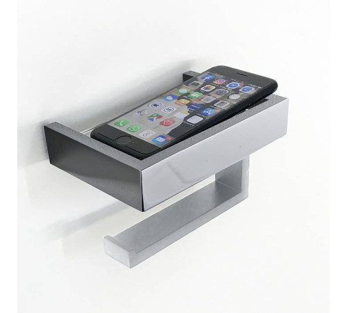 Держатель туалетной бумаги с полочкой 3SC SK 3.0 хром SK06XSL