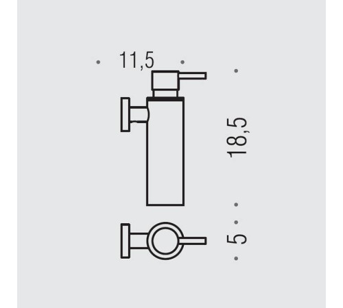 Дозатор для жидкого мыла подвесной Colombo Design Plus PVD нержавеющая сталь W4981.HPS1