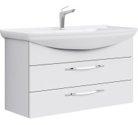 Тумба под умывальник подвесная AQUATON Аллегро 2 ящика белая 1020х536х350 мм Agr.01.10/2
