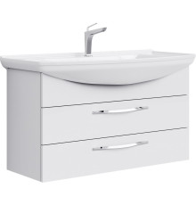 Тумба под умывальник подвесная AQUATON Аллегро 2 ящика белая 1020х536х350 мм Agr.01.10/2