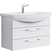 Тумба под умывальник подвесная AQUATON Аллегро 2 ящика белый 865х586х485 мм Agr.01.08/2