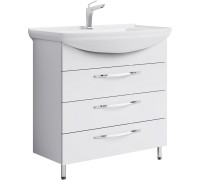 Тумба под умывальник напольная AQUATON Аллегро 3 ящика белый 865х870х485 мм Agr.01.08/3