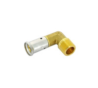 Угольник 90° пресс латунный HENCO 16x1/2 НР 5P-1604