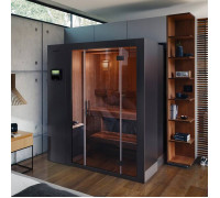 Сауна раздвижная KLAFS S1 L 232х160(60)х211 см 6.0 кВт черный матовый S1 KLAFS L Black