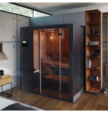 Сауна раздвижная KLAFS S1 L 232х160(60)х211 см 6.0 кВт черный матовый S1 KLAFS L Black