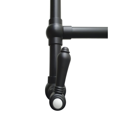 Полотенцесушитель водяной Nicolazzi El Capitan 55(70)x80.3 см черный матовый 5528CLNEM69