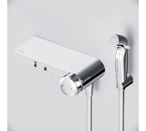 Смеситель TouchReel с гигиеническим душем и полкой встраиваемый AM.PM X-Joy F0H85A800