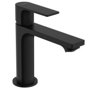 Смеситель для раковины Hansgrohe Rebris E с донным клапаном матовый черный 72557670
