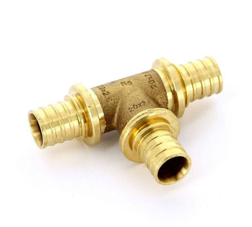 Тройник надвижной REHAU RAUTITAN RX 20 мм бронза 1377726