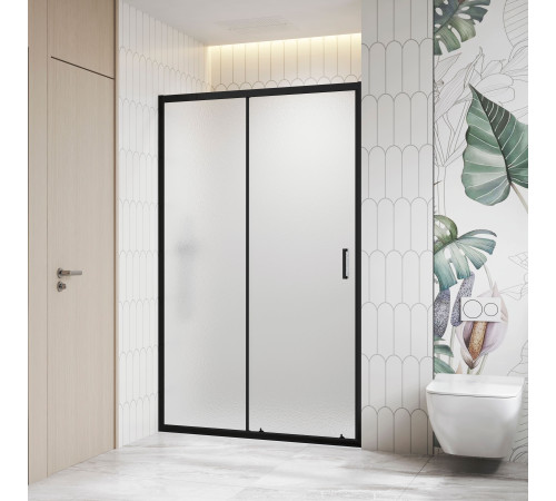 Душевая дверь RGW Classic CL-13B 1500x1850 мм черный матовое стекло 06091315-44