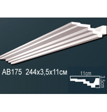 Карниз потолочный Perfect AB175 полиуретановый 160x160x2000 мм AB175