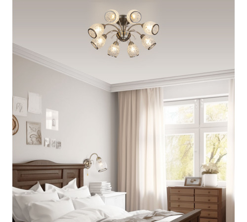 Бра с выключателем 30026/1 античная бронза