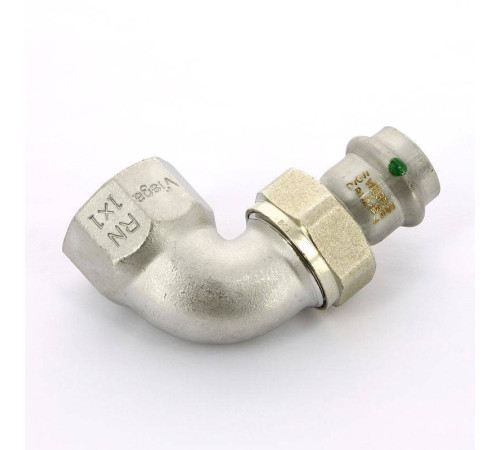 Угол разъемный пресс-В нержавеющая сталь Viega Sanpress Inox 22x1 437336