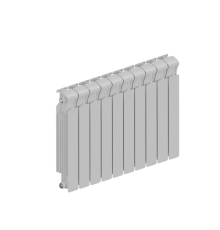 Радиатор биметаллический RIFAR MONOLIT 500 10 секций боковое подключение RAL 9016 MN-500-10