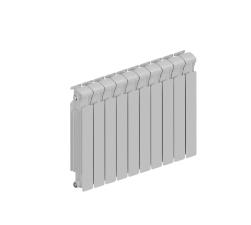 Радиатор биметаллический RIFAR MONOLIT 500 10 секций боковое подключение RAL 9016 MN-500-10