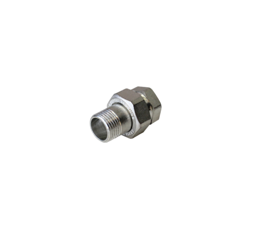 Сгон-американка прямой Metalit TIN PLATED 1 НВ латунь с плоским уплотнением EBF2610T