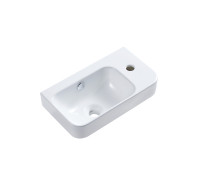 Умывальник подвесной AQUAMATE AQM5005L левый с отв. под смеситель 450х260х155 мм AQM5005L