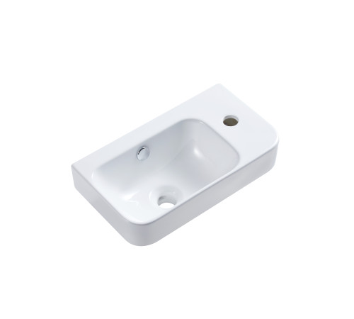 Умывальник подвесной AQUAMATE AQM5005L левый с отв. под смеситель 450х260х155 мм AQM5005L