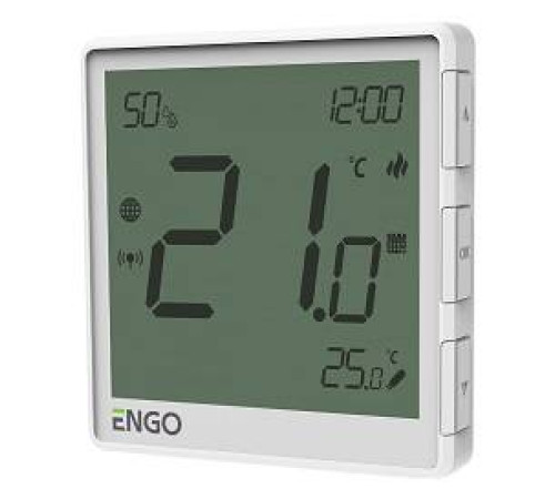 Терморегулятор Salus EONE230W с датчиком влажности встраиваемый 230 В белый EONE230W