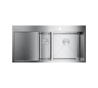 Кухонная мойка Omoikiri Akisame 100-2-R-IN нержавеющая сталь 100x51 см 4973547