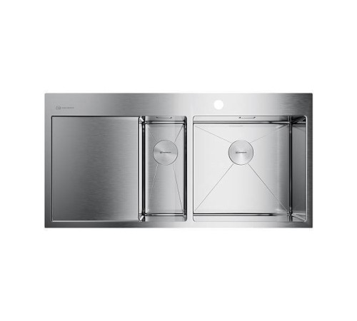 Кухонная мойка Omoikiri Akisame 100-2-R-IN нержавеющая сталь 100x51 см 4973547