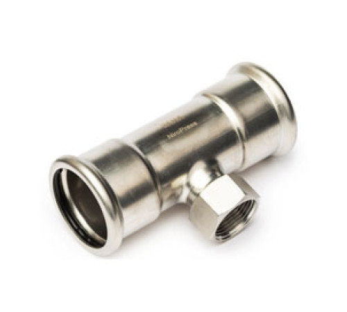 Тройник SANHA NiroPress ВПр-ВР-ВПр 54x1/2x54 мм нержавеющая сталь 691130G541254.3