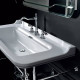 Раковина керамическая Kerasan Waldorf 100х55 см 3 отверстия белый/бронза 4142K1bi/cr / 811393br