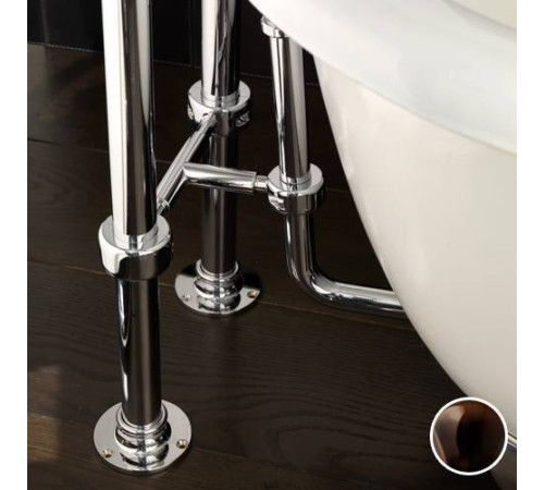 Патрубок тройной декоративный Devon&Devon античная медь DEKITGTAR