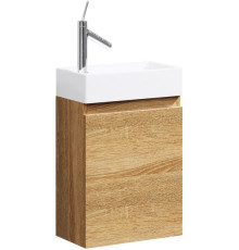 Тумба под умывальник подвесная Aqwella Леон-МР 400х600х220 мм дуб сонома Ln-MP.01.04/DS