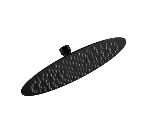 Верхний душ AQUAme Ø 300 мм нерж. сталь черный матовый AQM8605MB