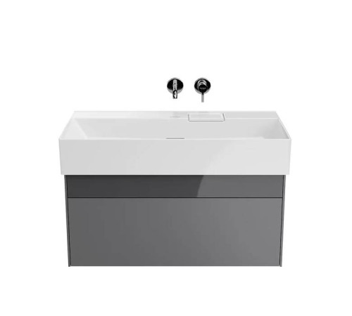 Тумба подвесная Kerama Marazzi Logica 86.8x46x40.3 см 2 ящика стальной серый LOG.90.2\ST