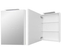Шкаф зеркальный Roca Oleta 500х700х137 мм петли слева LED белый глянец A857643806